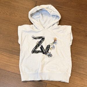Zad & Voltaire Kids Sleeveless Hoodie with Floral Design C3-070